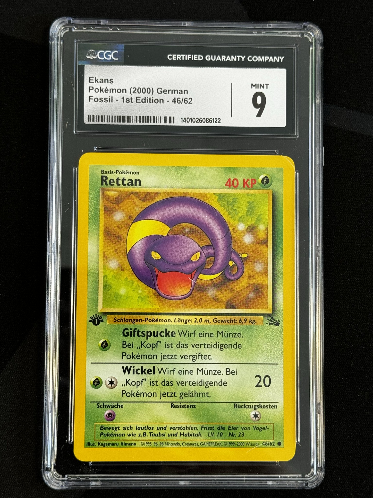 Ekans - FO 46 - German - CGC 9