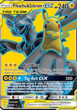 Pikachu & Zekrom GX 