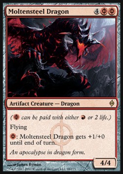 Moltensteel Dragon - New Phyrexia