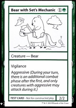 Bear with Sets Mechanic (V.1) - Mystery Booster Playtest Cards