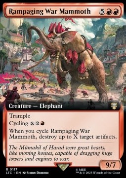 Rampaging War Mammoth - Commander The Lord of the Rings Tales of Middle earth Extras 