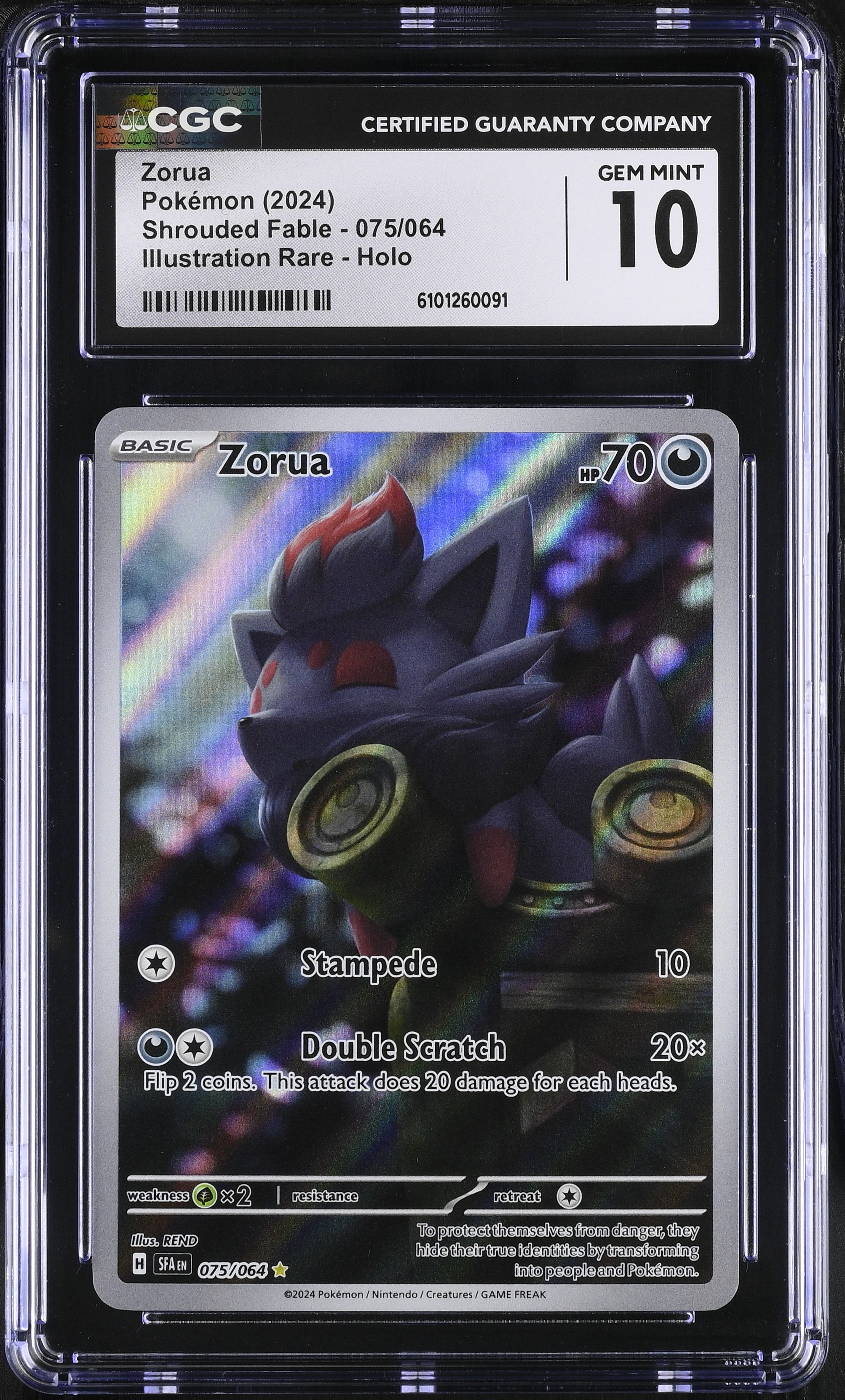 Zorua - SFA 75 - English - CGC 10 