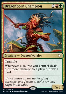 Dragonborn Champion - Commander Adventures in the Forgotten Realms 