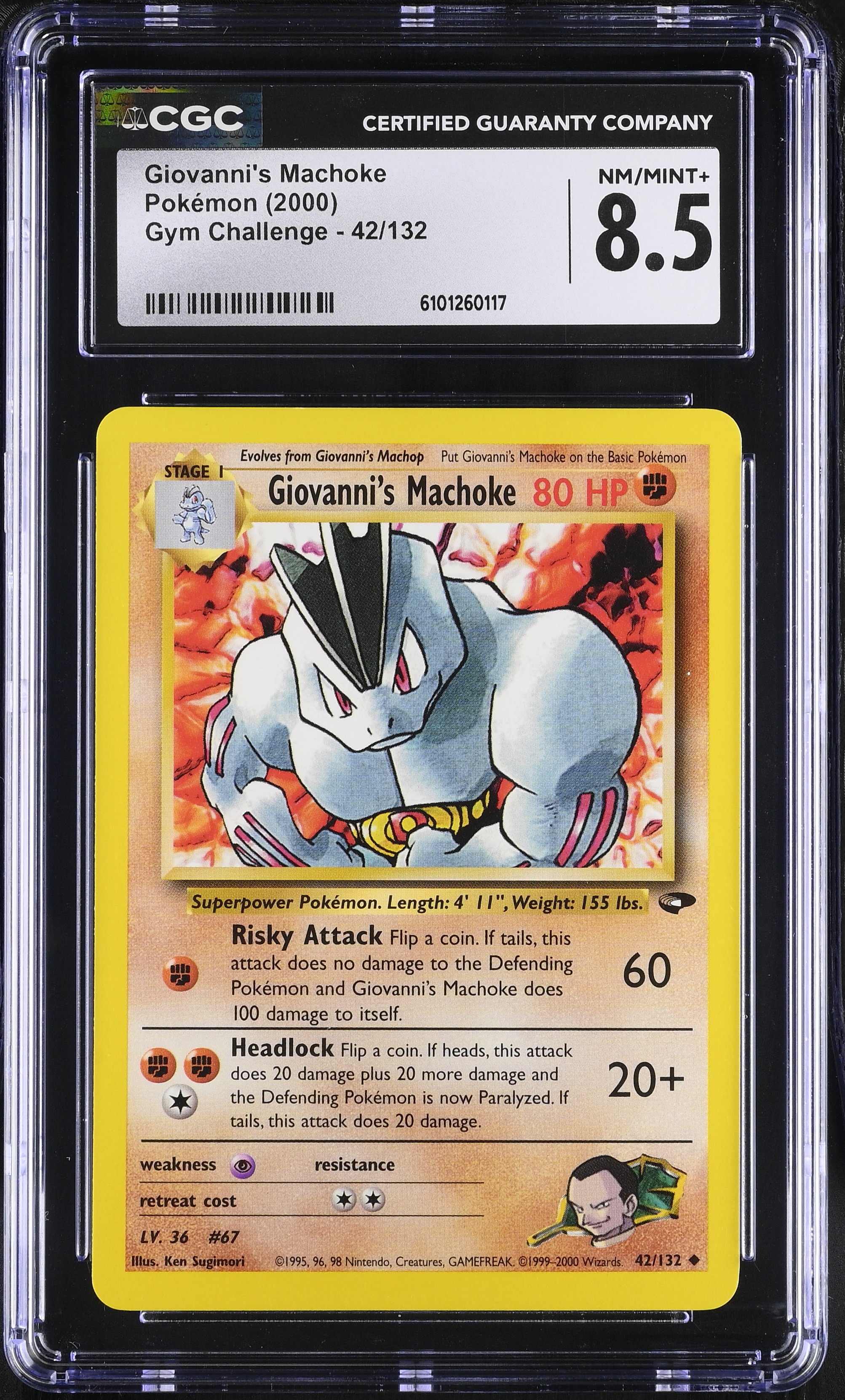 Giovanni's Machoke - GC 42 - English - CGC 8.5 