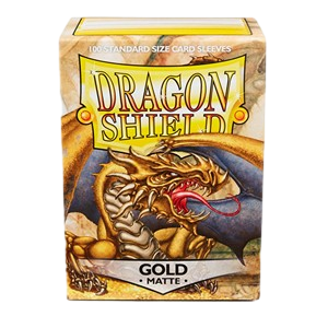 100 Dragon Shield Sleeves - Matte Gold 