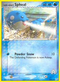 Team Aqua's Spheal (Powder Snow) 