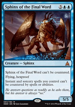 Sphinx of the Final Word - Oath of the Gatewatch