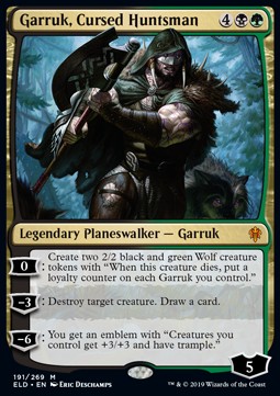 Garruk Cursed Huntsman - Throne of Eldraine 