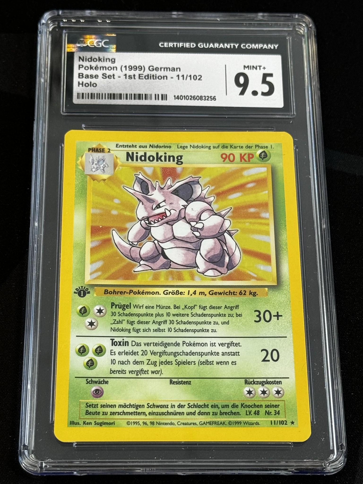 Nidoking - BS 11 - German - CGC 9.5