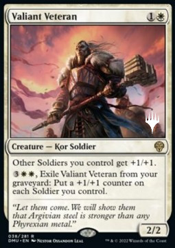 Valiant Veteran (V.2) - Dominaria United Promos 