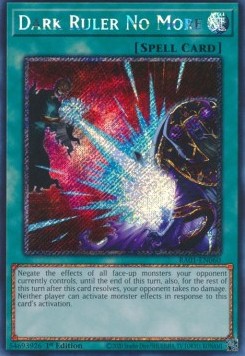 Dark Ruler No More (V.4 Platinum Secret Rare)