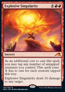 Explosive Singularity (V.1) - Kamigawa Neon Dynasty Promos 