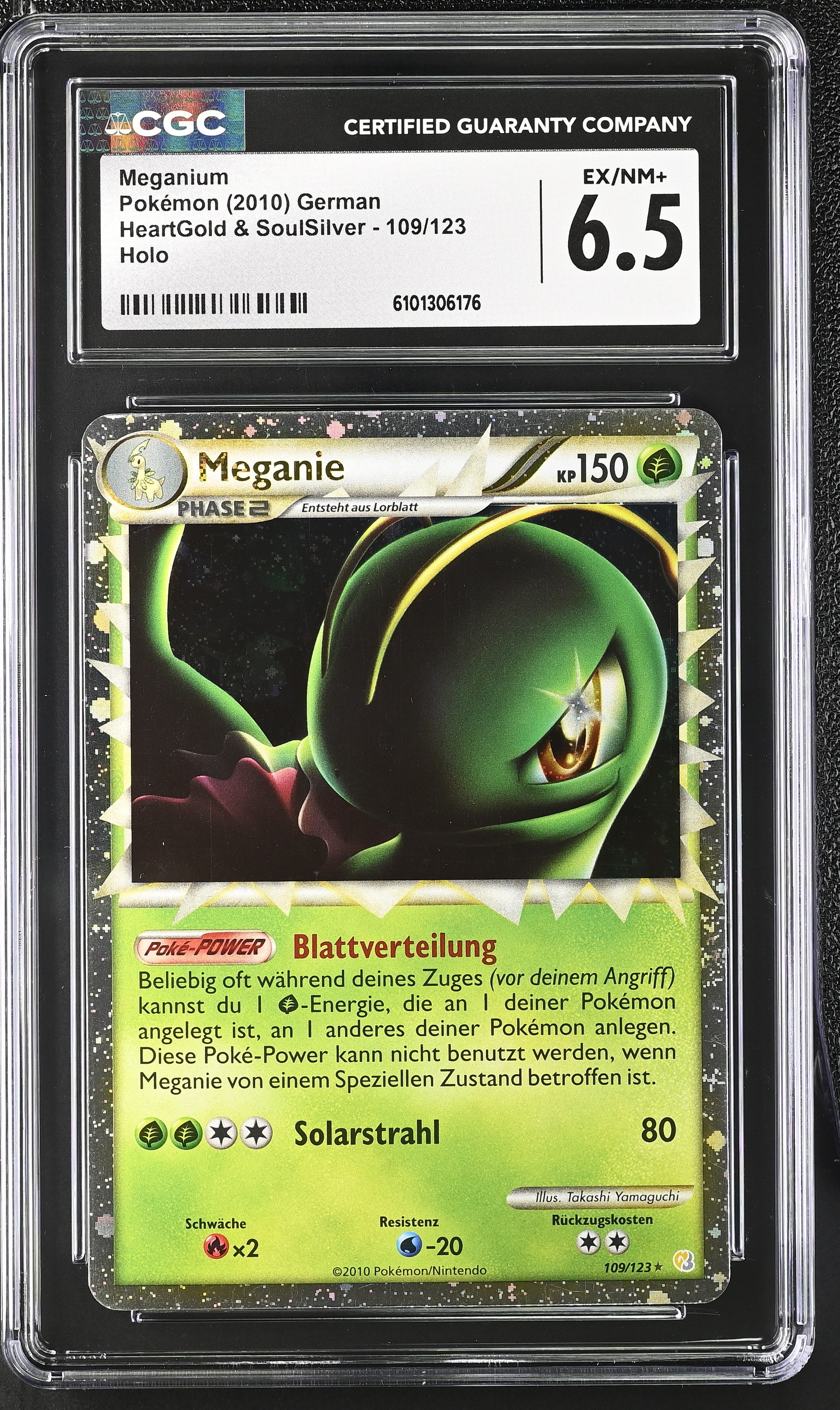Meganium (Leaf Trans) - HS 109 - German - CGC 6.5 