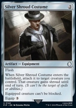 Silver Shroud Costume 