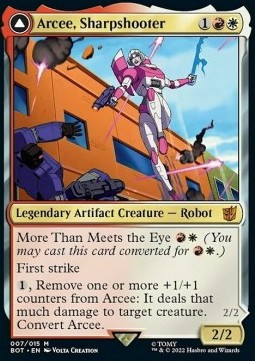 Arcee, Sharpshooter // Arcee, Acrobatic Coupe 