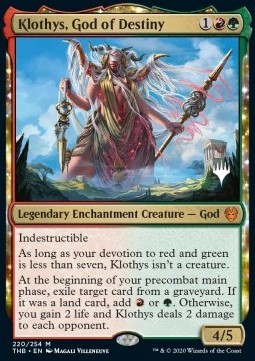 Klothys God of Destiny (V.1) - Theros Beyond Death Promos 