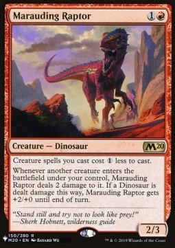 Marauding Raptor - The List 