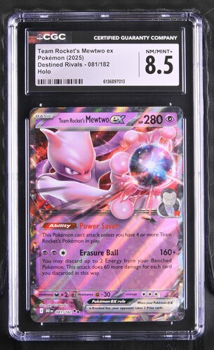 Team Rockets Mewtwo ex - DRI 81 - English - CGC 8.5 