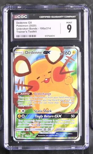 Dedenne GX - UNB 195 - English - CGC 9 