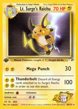 Lt. Surge's Raichu 