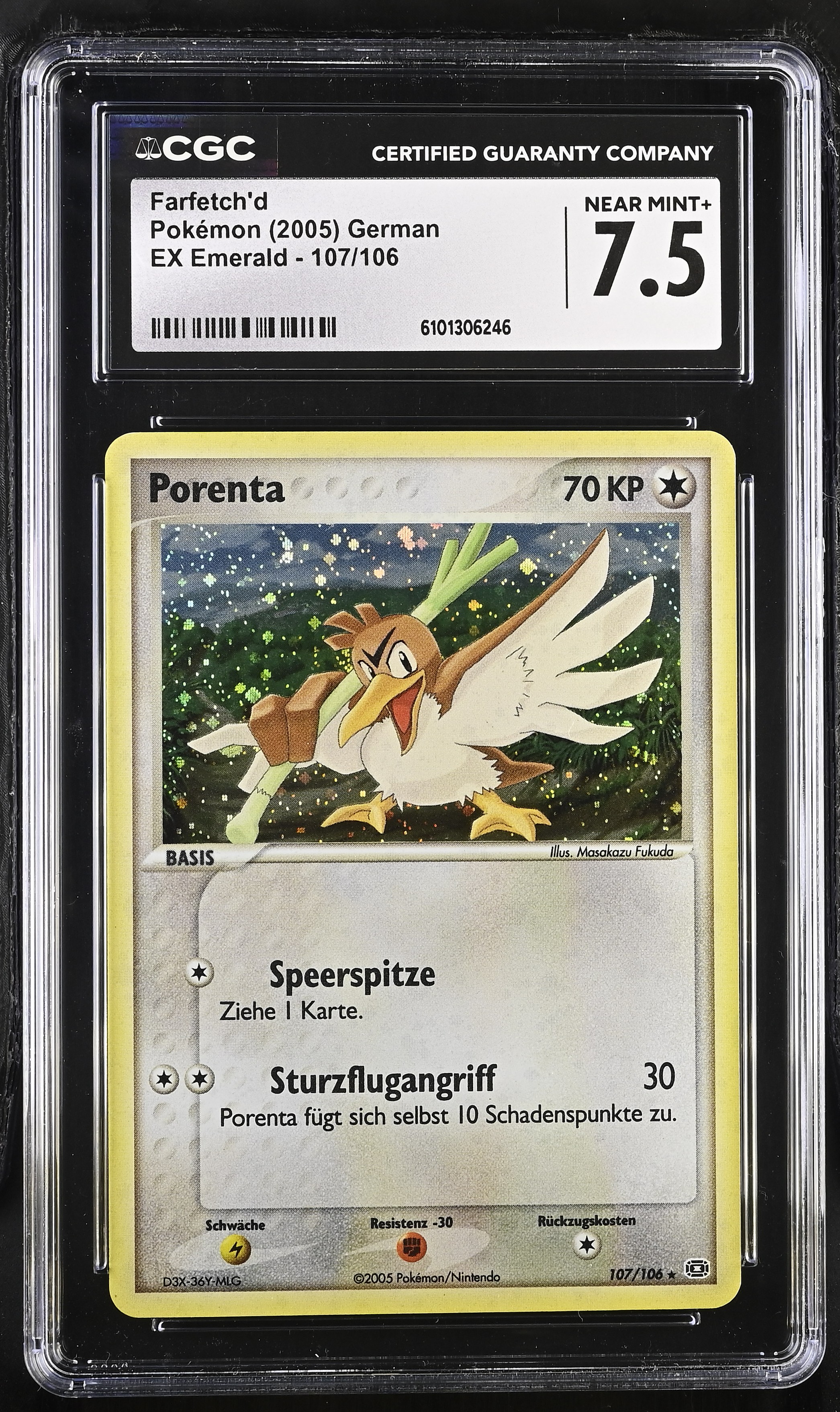 Farfetch'd - EM 107 - German - CGC 7.5 