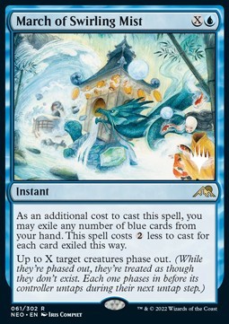 March of Swirling Mist (V.2) - Kamigawa Neon Dynasty Promos 