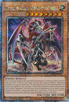 Regenesis Archfiend (V.2 Quarter Century Secret Rare) 