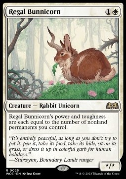 Regal Bunnicorn - Wilds of Eldraine 