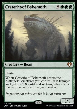 Craterhoof Behemoth - Commander Masters