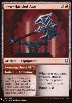 Two Handed Axe Sweeping Cleave 