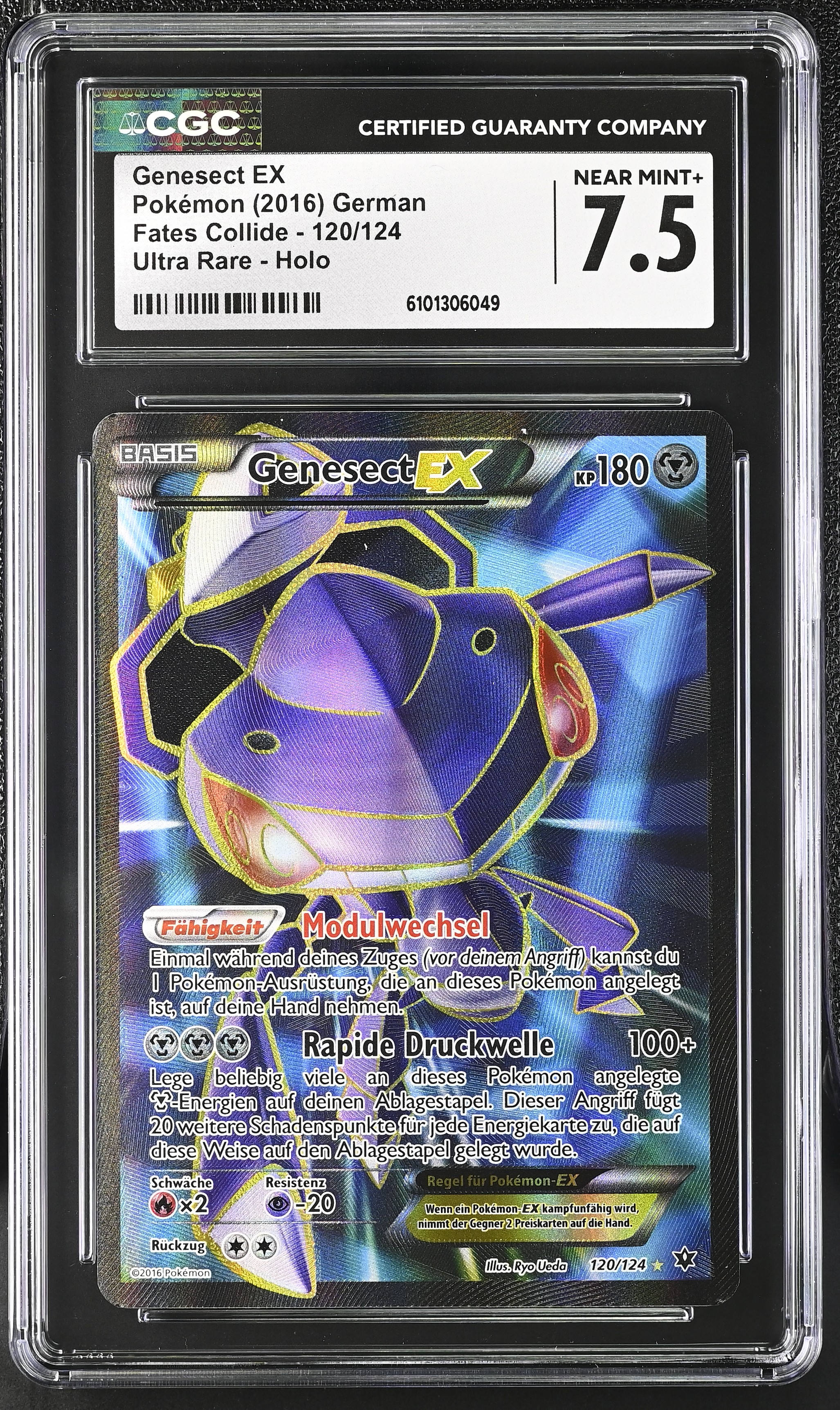 Genesect EX (Ultra Rare) - FCO 120 - German - CGC 7.5 