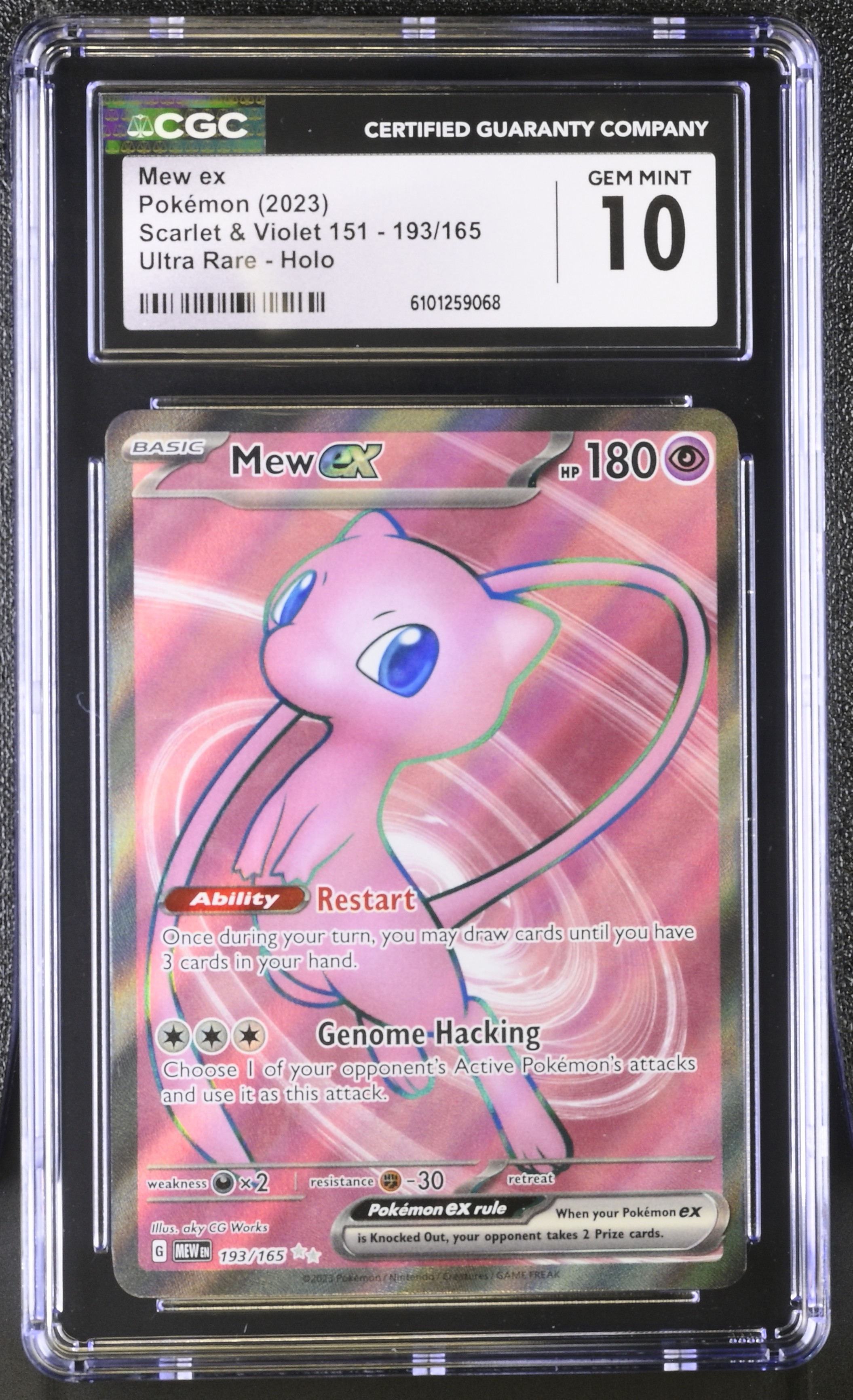 Mew ex - MEW 193 - English - CGC 10 