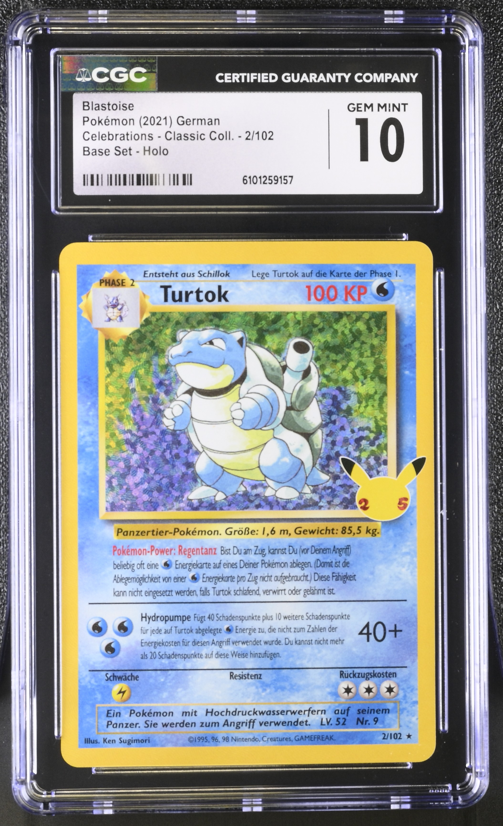 Blastoise - CEL 2 - German - CGC 10 