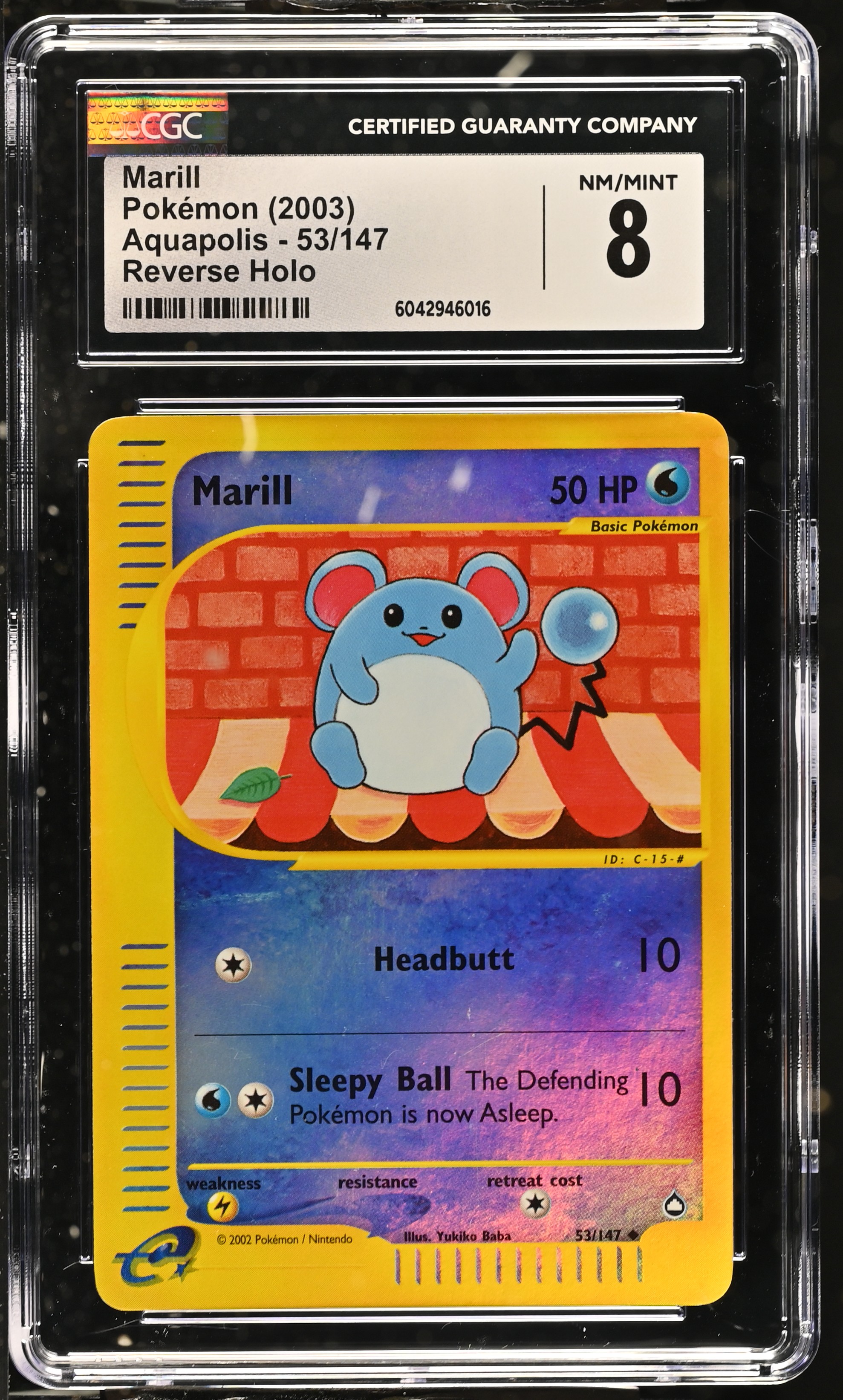 Marill - AQ 53 - English - CGC 8 