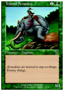 Trained Armodon 