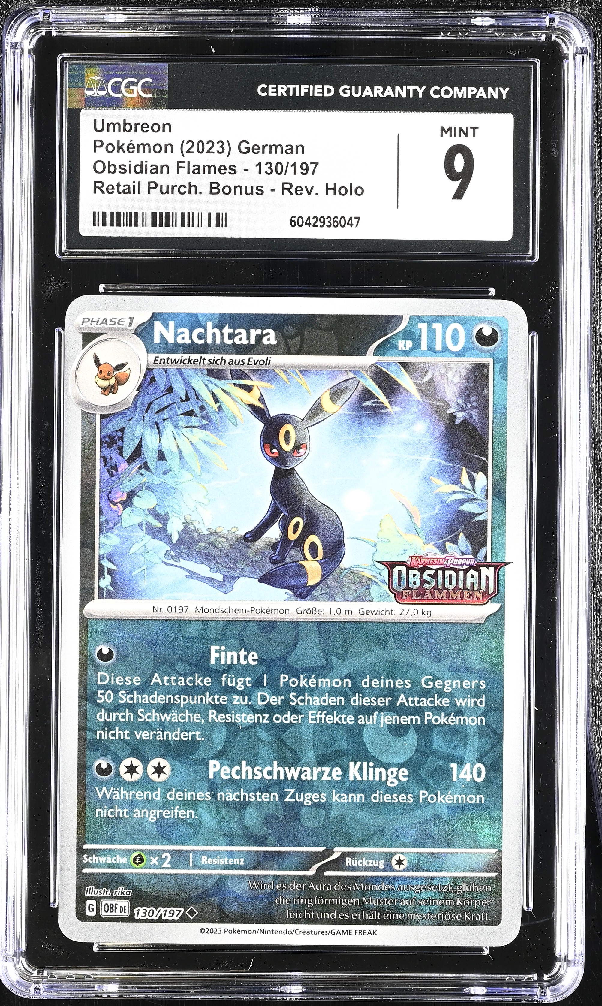 Umbreon - OBF 130 - German - CGC 9 