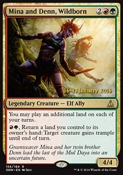 Mina and Denn Wildborn - Oath of the Gatewatch Promos 