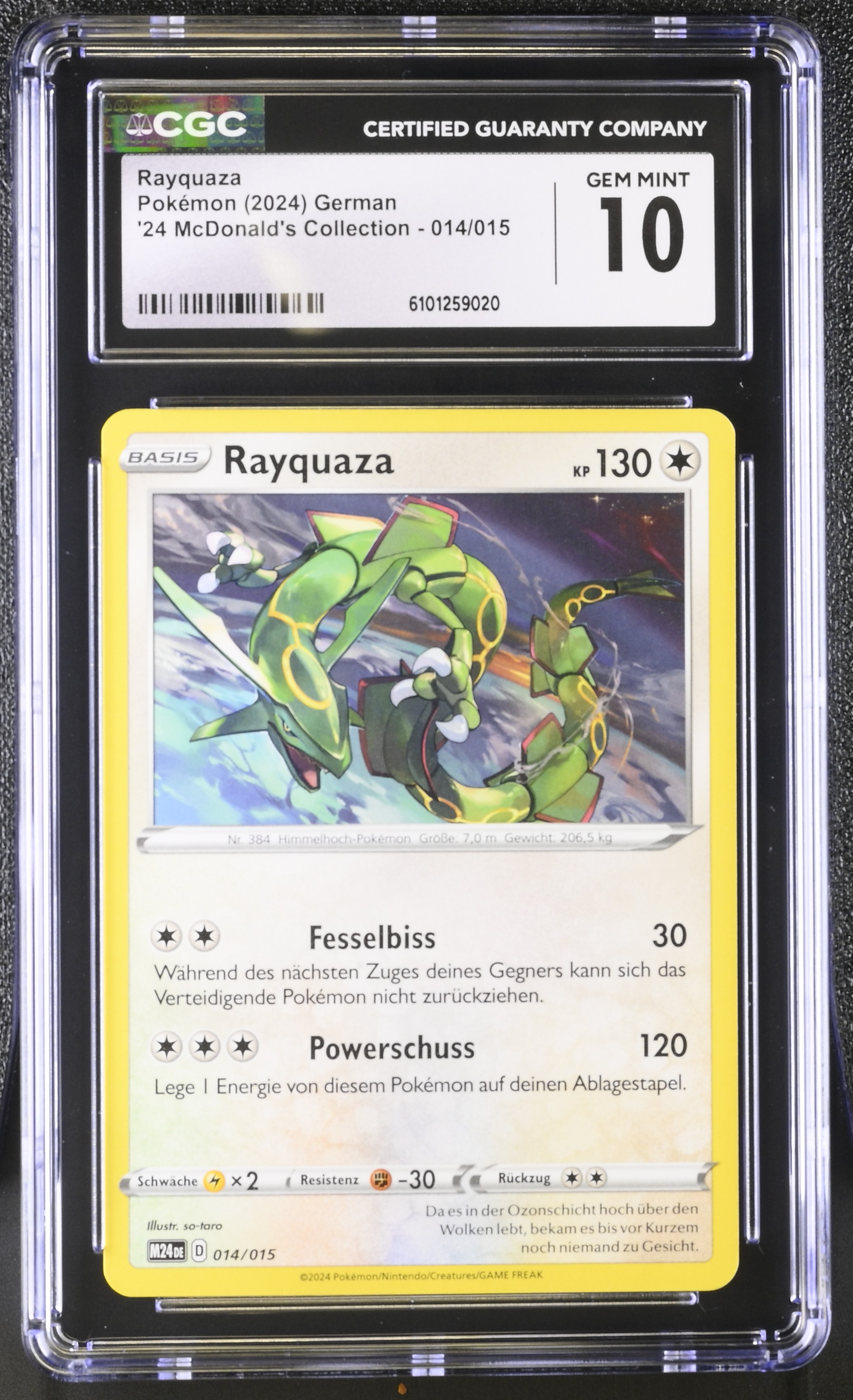 Rayquaza - M24 14 - German - CGC 10 