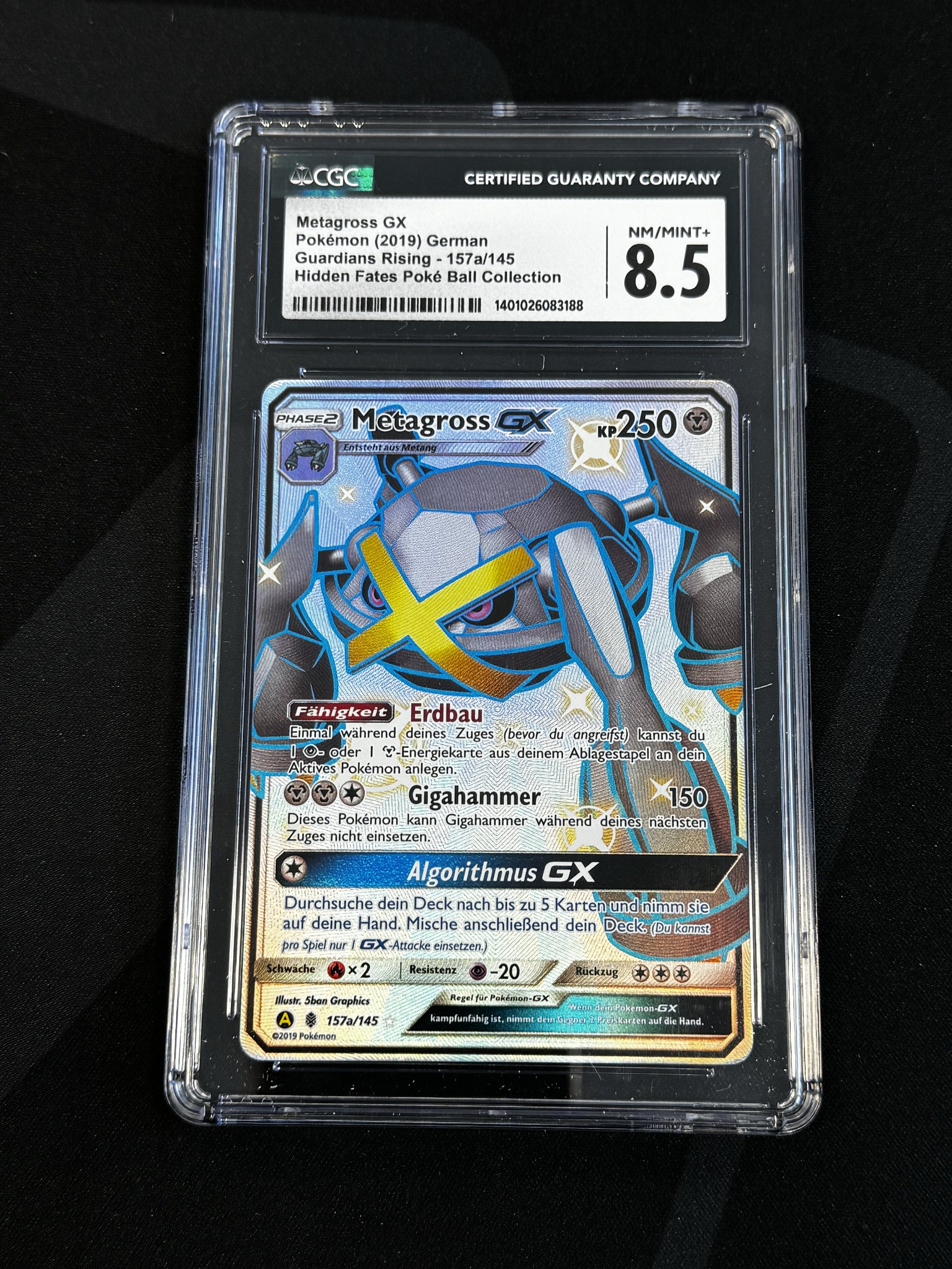 Metagross GX - GRI 157 - German - CGC 8.5 
