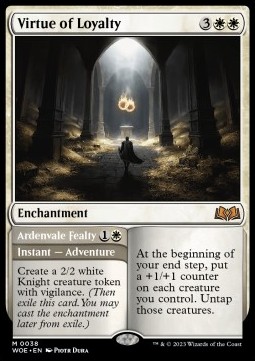 Virtue of Loyalty Ardenvale Fealty - Wilds of Eldraine 
