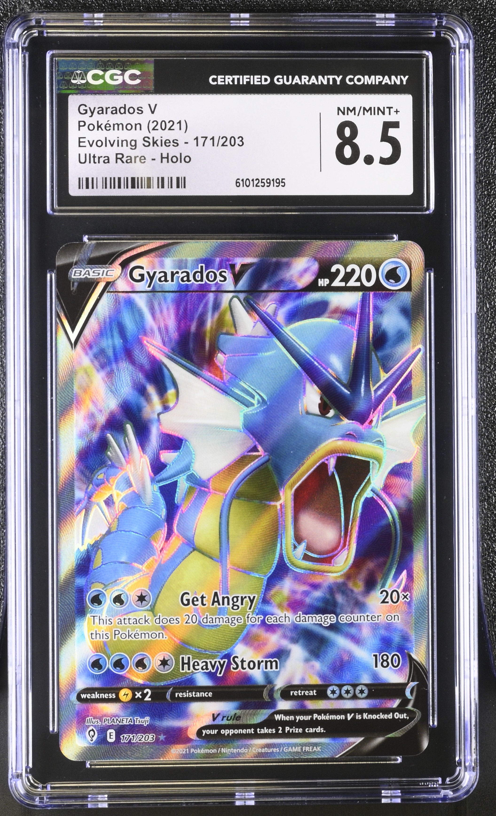 Gyarados V - EVS 171 - English - CGC 8.5