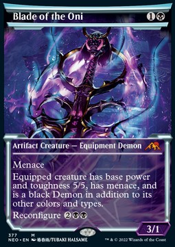Blade of the Oni (V.1) - Kamigawa Neon Dynasty Extras 