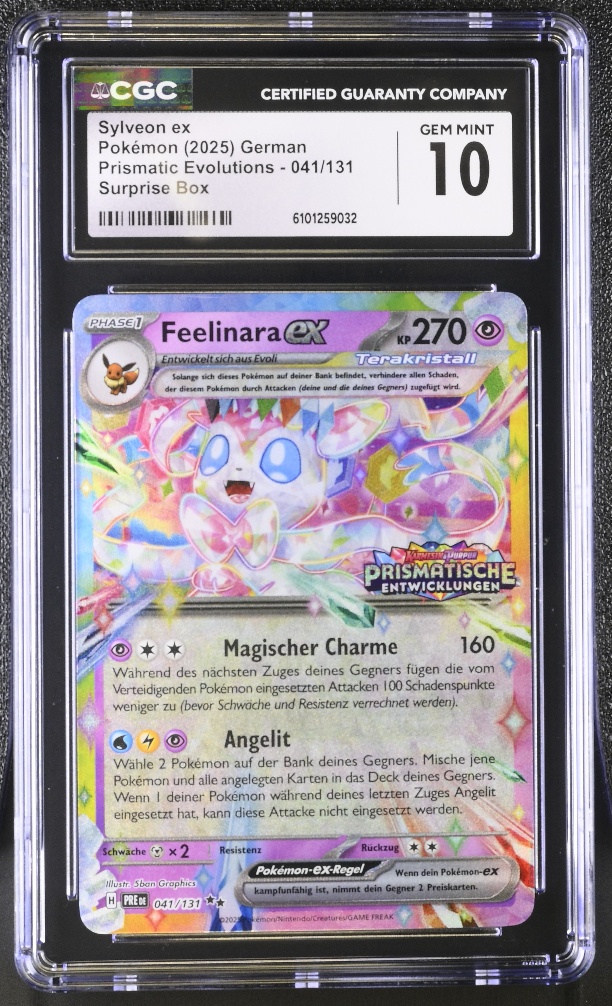Sylveon ex - xPRE 41 - German - CGC 10 