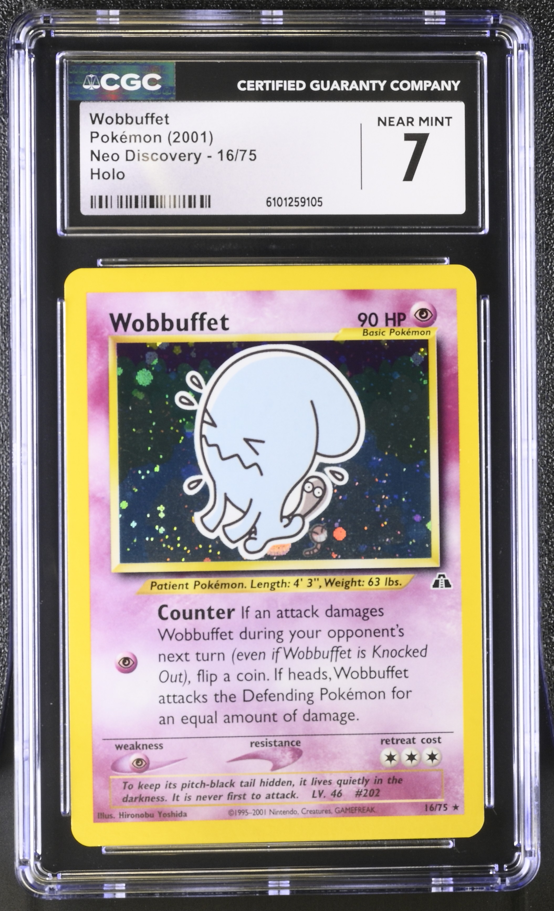 Wobbuffet (Holo) - NDI 16 - English - CGC 7 