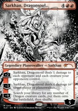 Sarkhan Dragonsoul - Secret Lair Drop WPN Exclusive More Borderless Planeswalkers 