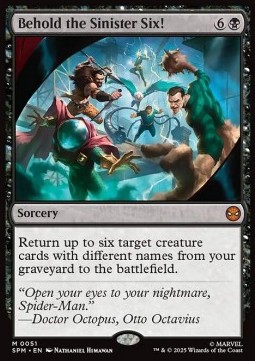 Behold the Sinister Six! 