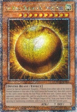 The Winged Dragon of Ra Sphere Mode (V.5 Quarter Century Secret Rare)