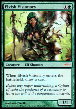 Elvish Visionary - Friday Night Magic Promos 