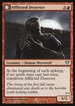 Afflicted Deserter Werewolf Ransacker - Dark Ascension 