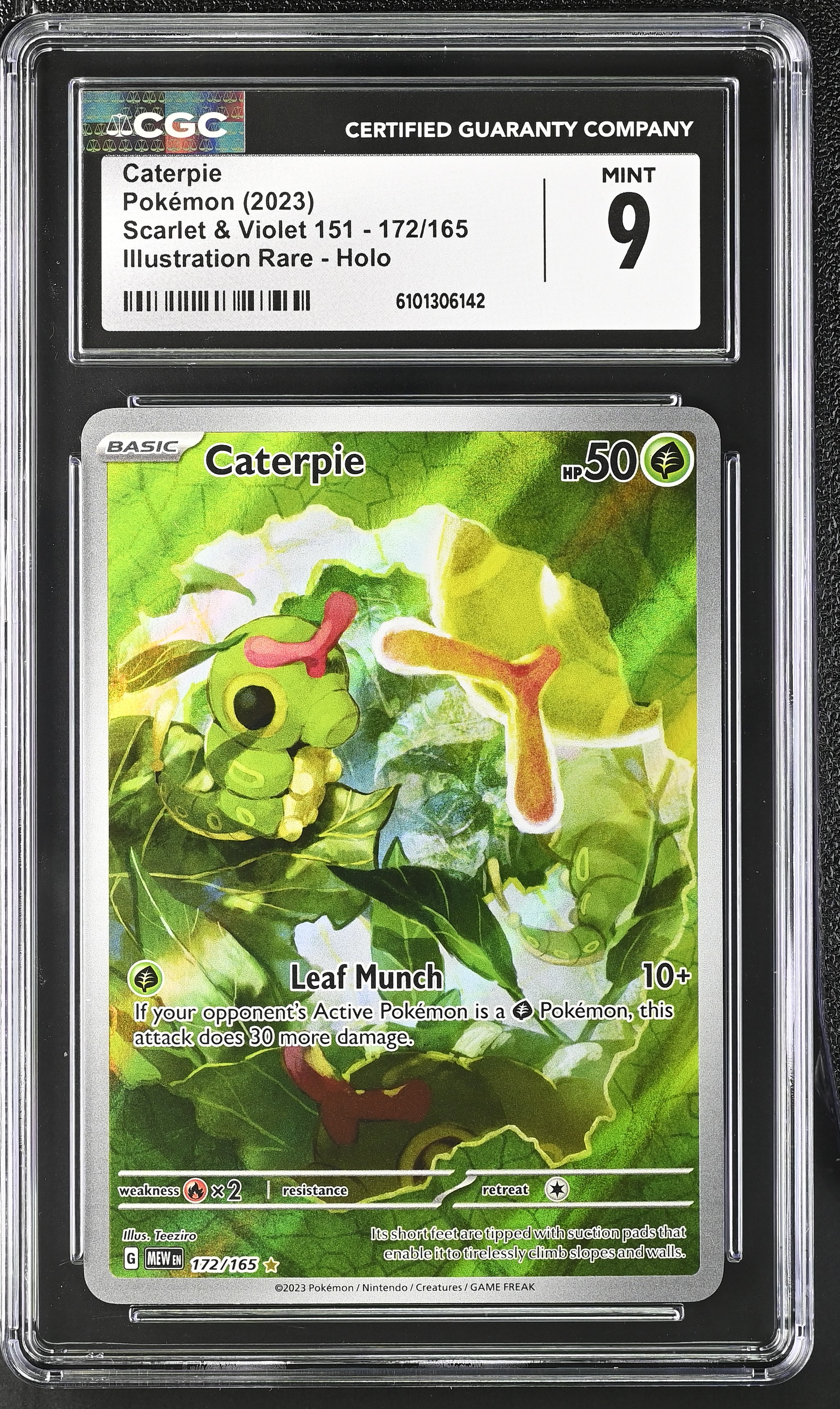 Caterpie - MEW 172 - English - CGC 9 